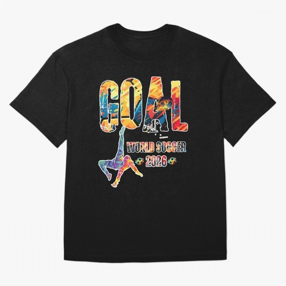 Goal World Soccer Championship 2026 Classic T-Shirt Make Memories around FIFA World Cup 2026 Spirit, Featuring England and Germany, CR7 and Messi, Match Day Excitement, Supporter Culture, Golden Goals and Global Football Passion; Perfect for Fans,