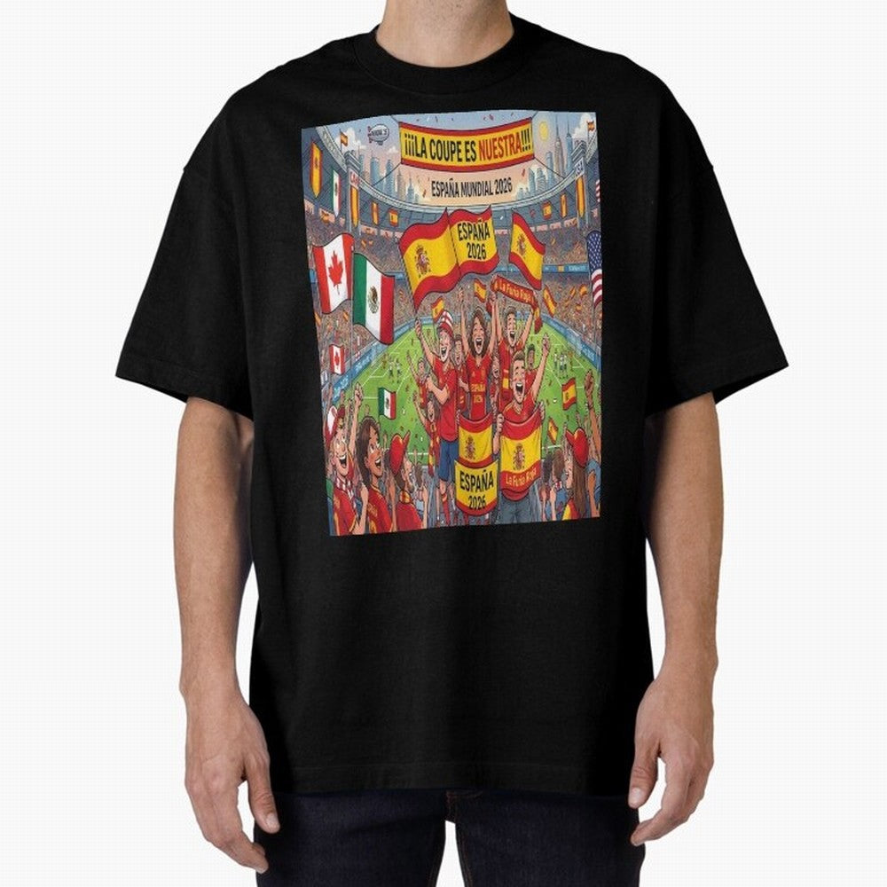 Spain World Cup 2026 - Stadium Classic T-Shirt Mark FIFA World Cup 2026 Spirit, Centered on Brazil, Portugal and Argentina, Cristiano Ronaldo, Haaland and CR7, Sports Nostalgia, International Competition, Famous Players and Unforgettable Victories;