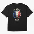 France 2026 Football Art | Vintage Tricolor Soccer Ball Splash Design Classic T-Shirt Bring Stadium Energy to Global Football Passion for FIFA World Cup 2026, Driven by Cristiano Ronaldo, Haaland and CR7, Argentina and Brazil, Football Festival