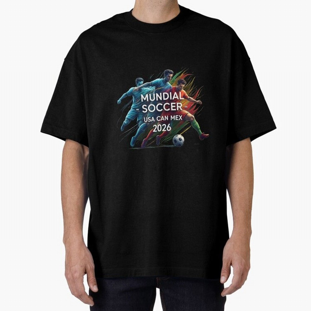 Mundial Soccer 2026 Classic T-Shirt Support the FIFA World Cup 2026 Group Stage Journey through Messi and Cristiano Ronaldo Highlights, Brazil Pride, Supporter Pride, Iconic Celebrations, Legendary Names and Global Match Day Energy; Perfect for