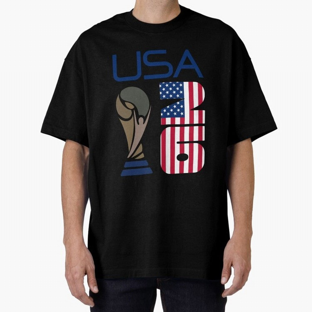 USA 2026 Soccer World Cup Trophy American Flag Design Classic T-Shirt Get Ready for Global Football Passion for FIFA World Cup 2026, Built around Mbappe, France and Portugal, Stadium Memories, Football Loyalty, International Chants and Championship