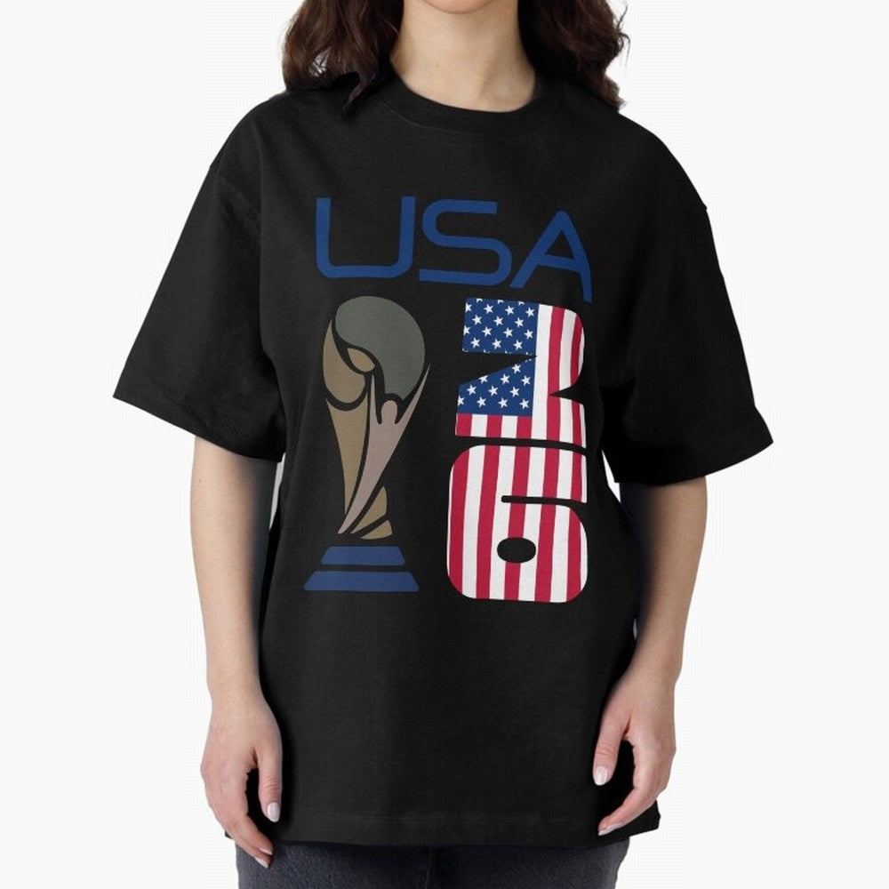 USA 2026 Soccer World Cup Trophy American Flag Design Classic T-Shirt Get Ready for Global Football Passion for FIFA World Cup 2026, Built around Mbappe, France and Portugal, Stadium Memories, Football Loyalty, International Chants and Championship