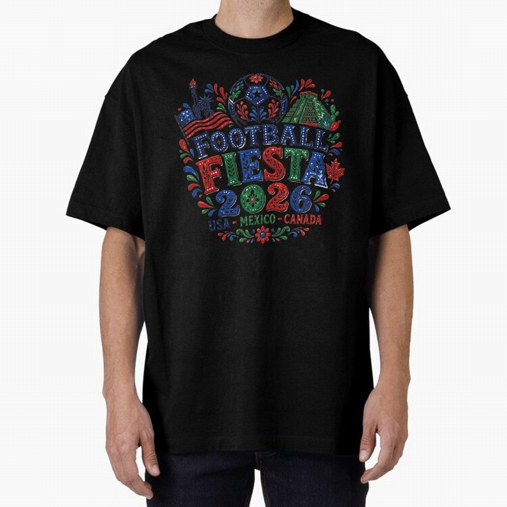 Football Fiesta 2026 USA Mexico Canada Soccer Art Classic T-Shirt Fuel FIFA World Cup 2026 Spirit, with Netherlands, Haaland and Mbappe, Supporter Pride, Iconic Celebrations, Legendary Names and Global Match Day Energy; Ideal for Football Dads,