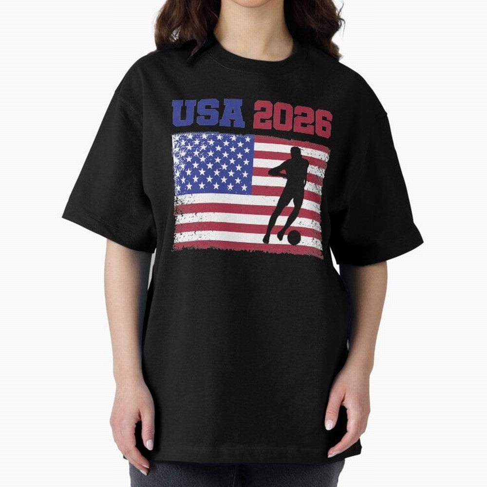 USA Soccer Fan 2026 United States American Flag Classic T-Shirt Bring a Vintage Feel to the FIFA World Cup 2026 Journey through Cristiano Ronaldo Highlights, Spain Pride, Stadium Memories, Football Loyalty, International Chants and Championship