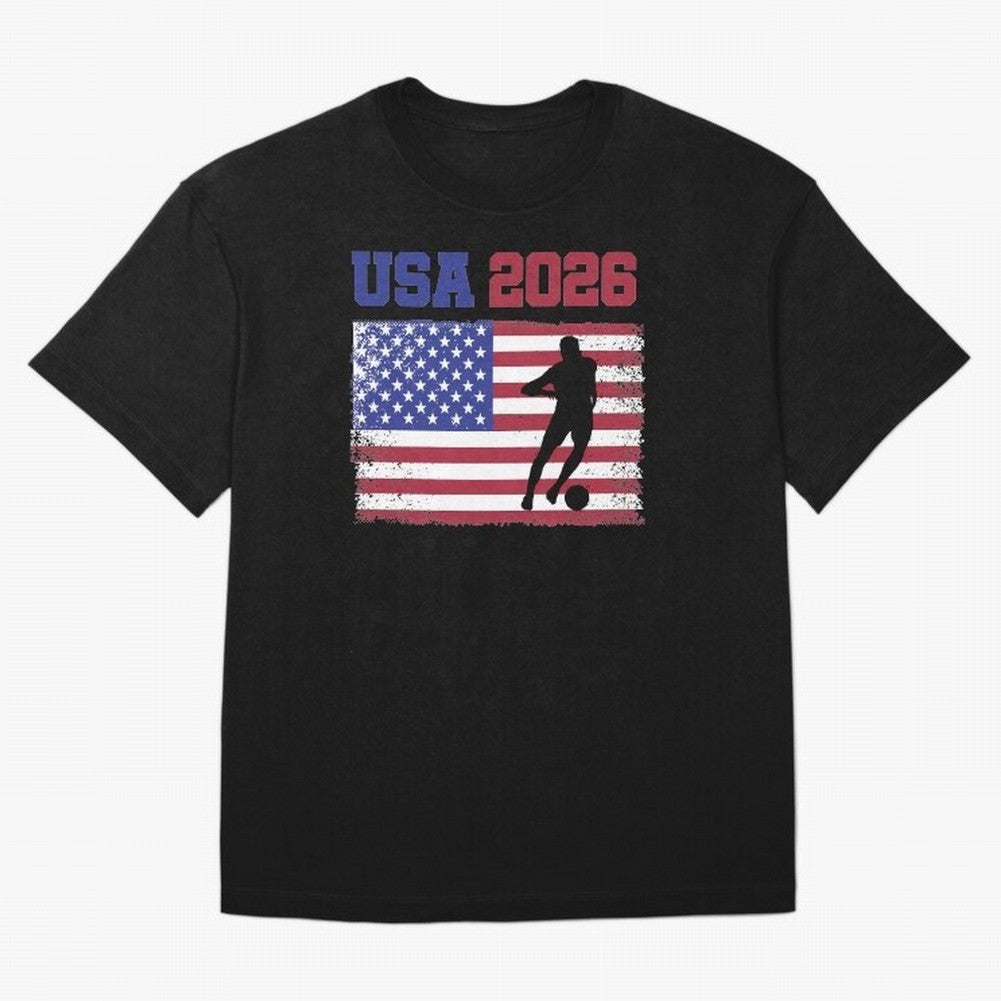 USA Soccer Fan 2026 United States American Flag Classic T-Shirt Bring a Vintage Feel to the FIFA World Cup 2026 Journey through Cristiano Ronaldo Highlights, Spain Pride, Stadium Memories, Football Loyalty, International Chants and Championship