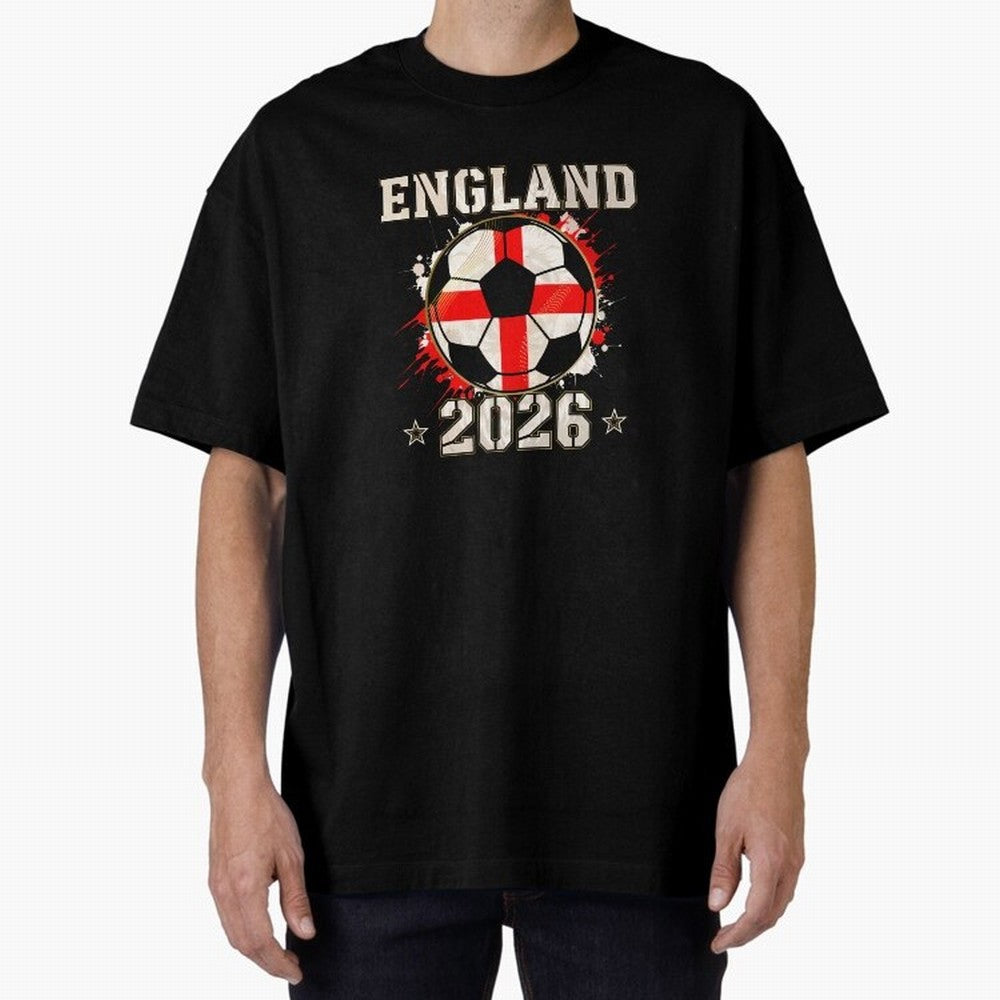 Front Print England Soccer World Cup 2026 - English Fan Gift T-Shirt_84562392 Classic T-Shirt Showcase FIFA World Cup 2026 Group Stage for Fans of CR7 and Messi and Argentina, Bringing Stadium Memories, Football Loyalty, International Chants and
