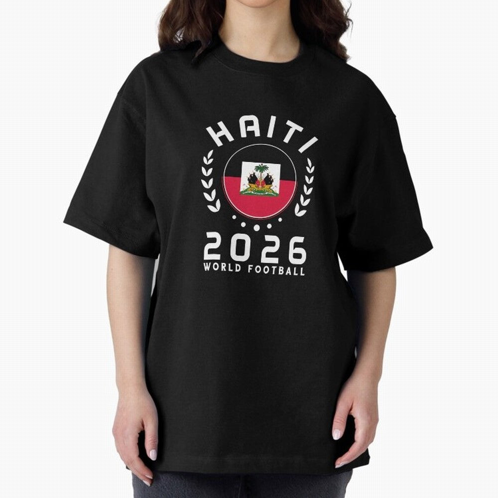 World Cup 2026 Haiti Football Fan Haitian Supporter T-Shirt_84687246 Classic T-Shirt Bring International Match Energy to FIFA World Cup 2026 for Fans of CR7 and Argentina, Bringing Vintage Soccer Flavor, Modern Football Stars, National Flags and