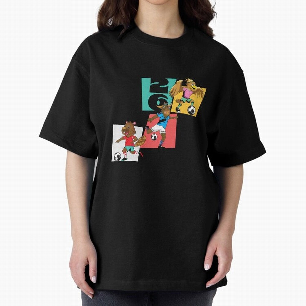 North America Mascots 2 T-Shirt_83568192 Classic T-Shirt Discover FIFA World Cup 2026 USA Canada Mexico Spirit, Featuring Germany, Messi and Cristiano Ronaldo, Stadium Chants, National Pride, Trophy Dreams and Unforgettable Football Memories;