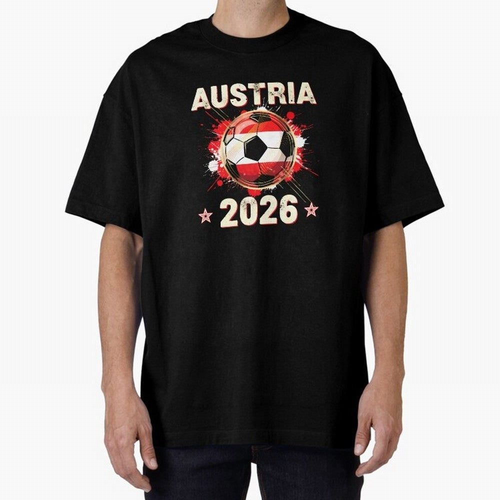World Cup 2026 Austria Soccer Ball North America - Austrian Fan Gift T-Shirt_85028223 Classic T-Shirt Showcase FIFA World Cup 2026 USA Canada Mexico Spirit, Capturing Portugal, Spain and Germany, Neymar, Vintage Soccer Flavor, Modern Football