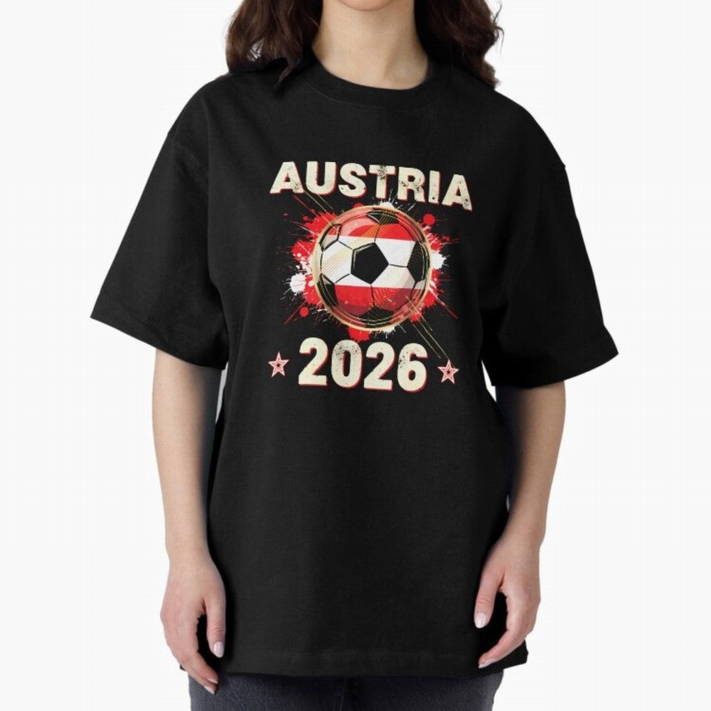 World Cup 2026 Austria Soccer Ball North America - Austrian Fan Gift T-Shirt_85028223 Classic T-Shirt Showcase FIFA World Cup 2026 USA Canada Mexico Spirit, Capturing Portugal, Spain and Germany, Neymar, Vintage Soccer Flavor, Modern Football