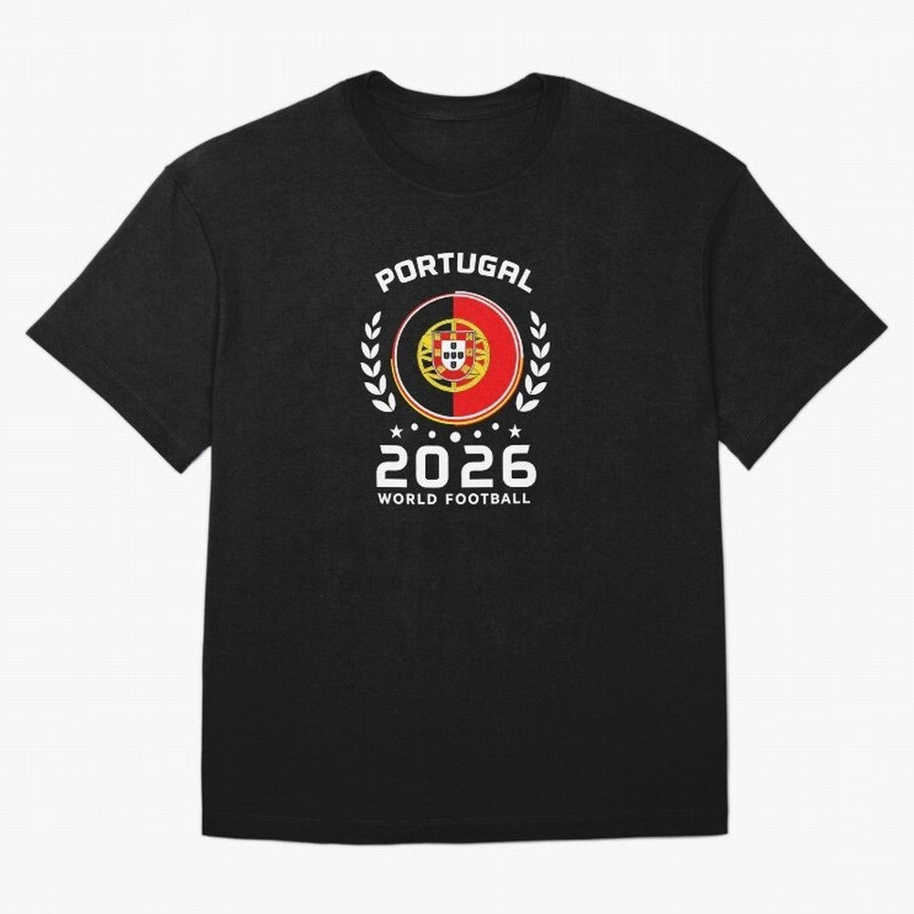 Portugal 2026 World Football Soccer Fan Design T-Shirt_87038236 Classic T-Shirt Show Match Day Excitement for the FIFA World Cup 2026 Journey through Messi, Neymar and Mbappe Highlights, France and Portugal Pride, Fan Favorite Moments, National