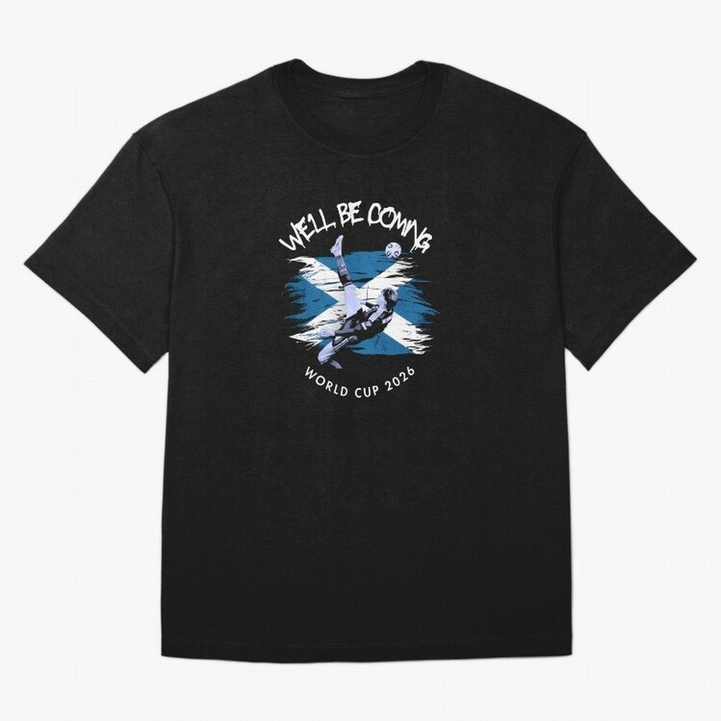 We'll be coming 2026 - Tartan Army Returns T-Shirt_83870751 Classic T-Shirt Live the Energy of FIFA World Cup 2026 for Fans of Neymar and Brazil, Bringing Football Festival Excitement, Trophy Ambitions, Country Rivalries and Star Player Buzz; Great