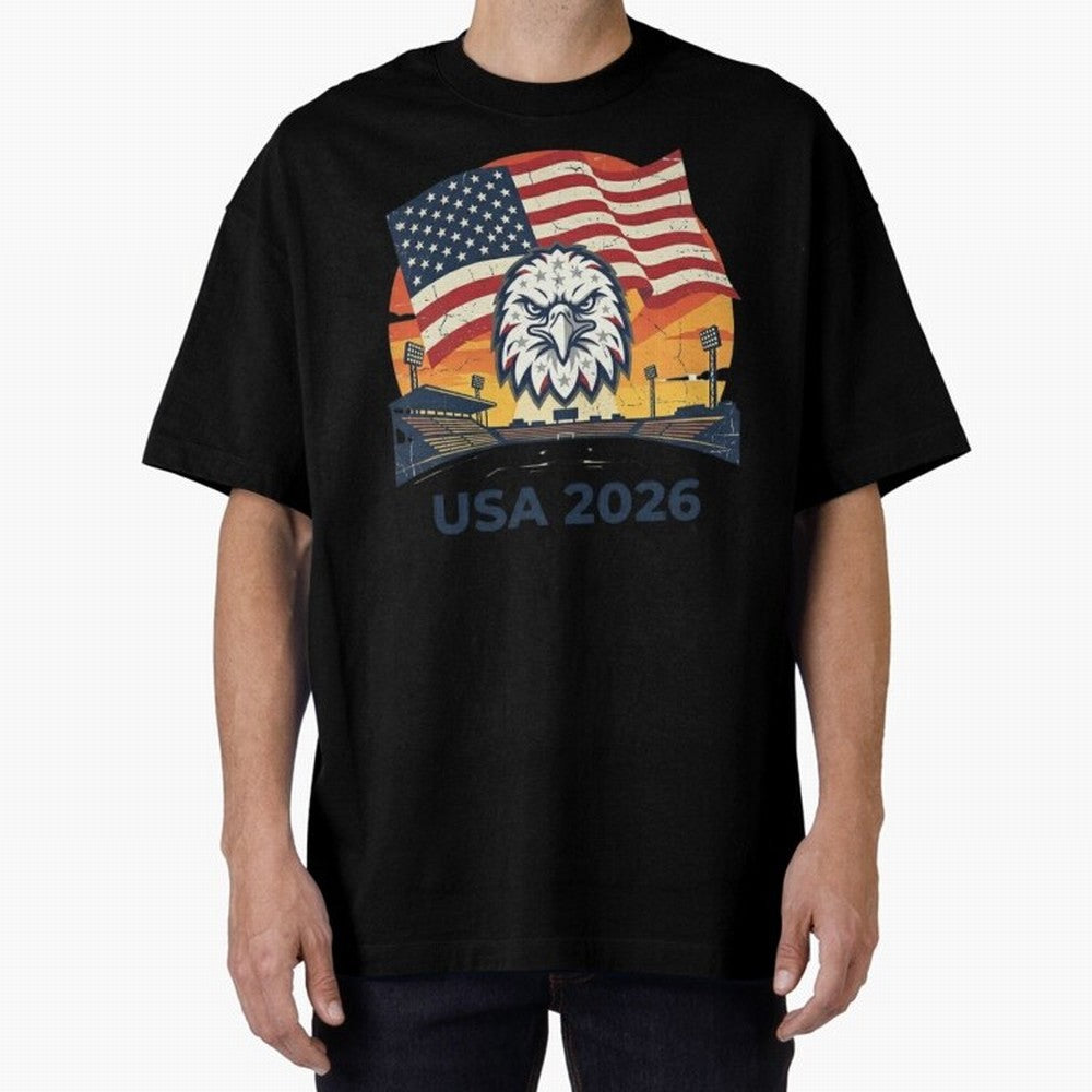 American Eagle 2026 USA World Cup Classic T-Shirt Celebrate the Road through the FIFA World Cup 2026 Journey through Haaland Highlights, Netherlands Pride, Global Supporter Spirit, Legendary Goals, National Colors and Tournament Celebration;
