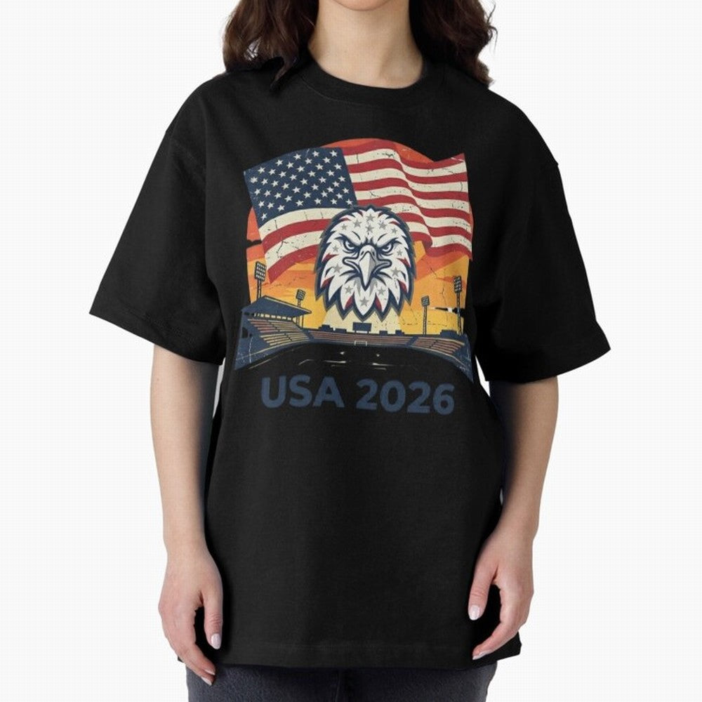 American Eagle 2026 USA World Cup Classic T-Shirt Celebrate the Road through the FIFA World Cup 2026 Journey through Haaland Highlights, Netherlands Pride, Global Supporter Spirit, Legendary Goals, National Colors and Tournament Celebration;