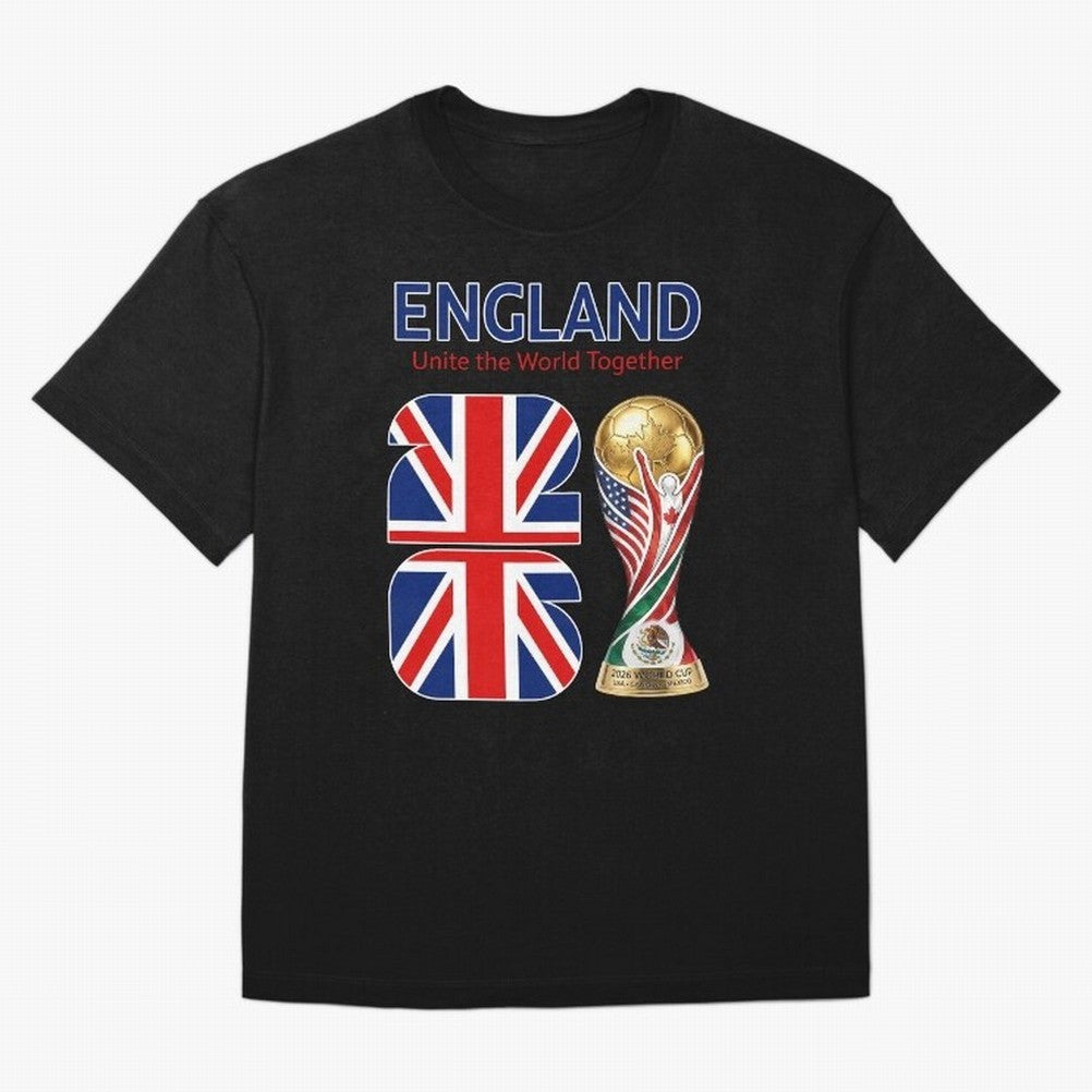 World Cup 2026, IMG 029, ENGLAND 001 Classic T-Shirt Support Iconic Players in Match Day Hype around FIFA World Cup 2026, Mbappe and Neymar, France, Goal Celebration Energy, Supporter Heritage, Football Icons and Worldwide Tournament Joy; Built for