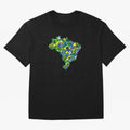 Brazil - World Cup 2026 Classic T-Shirt Showcase Global Football Passion for FIFA World Cup 2026 USA Canada Mexico, with Messi, CR7 and Mbappe, Spain and Netherlands, Vintage Soccer Flavor, Modern Football Stars, National Flags and Final Night