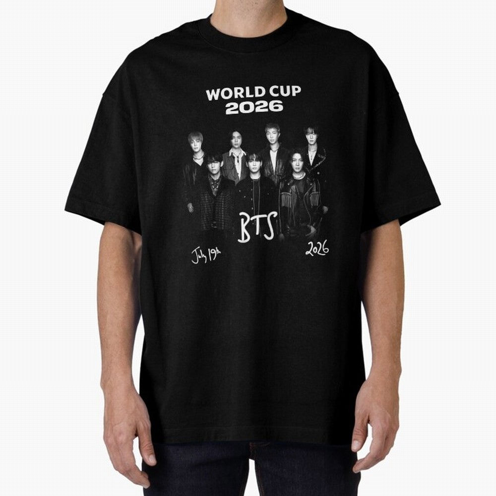 BTS World Cup 2026 Special Edition - OT7 Team Photo Classic T-Shirt Show Your Tournament Heart for FIFA World Cup 2026 USA Canada Mexico for Fans of Mbappe and Spain and Netherlands, Bringing Game Day Rituals, Football Legends, Country Pride and