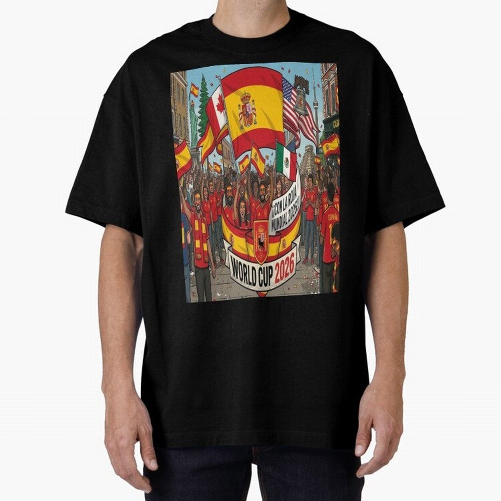 Spain Classic T-Shirt Share FIFA World Cup 2026 Spirit, Inspired by Argentina and Brazil, Messi and Cristiano Ronaldo, Goal Celebration Energy, Supporter Heritage, Football Icons and Worldwide Tournament Joy; Built for Supporters Chasing Trophy