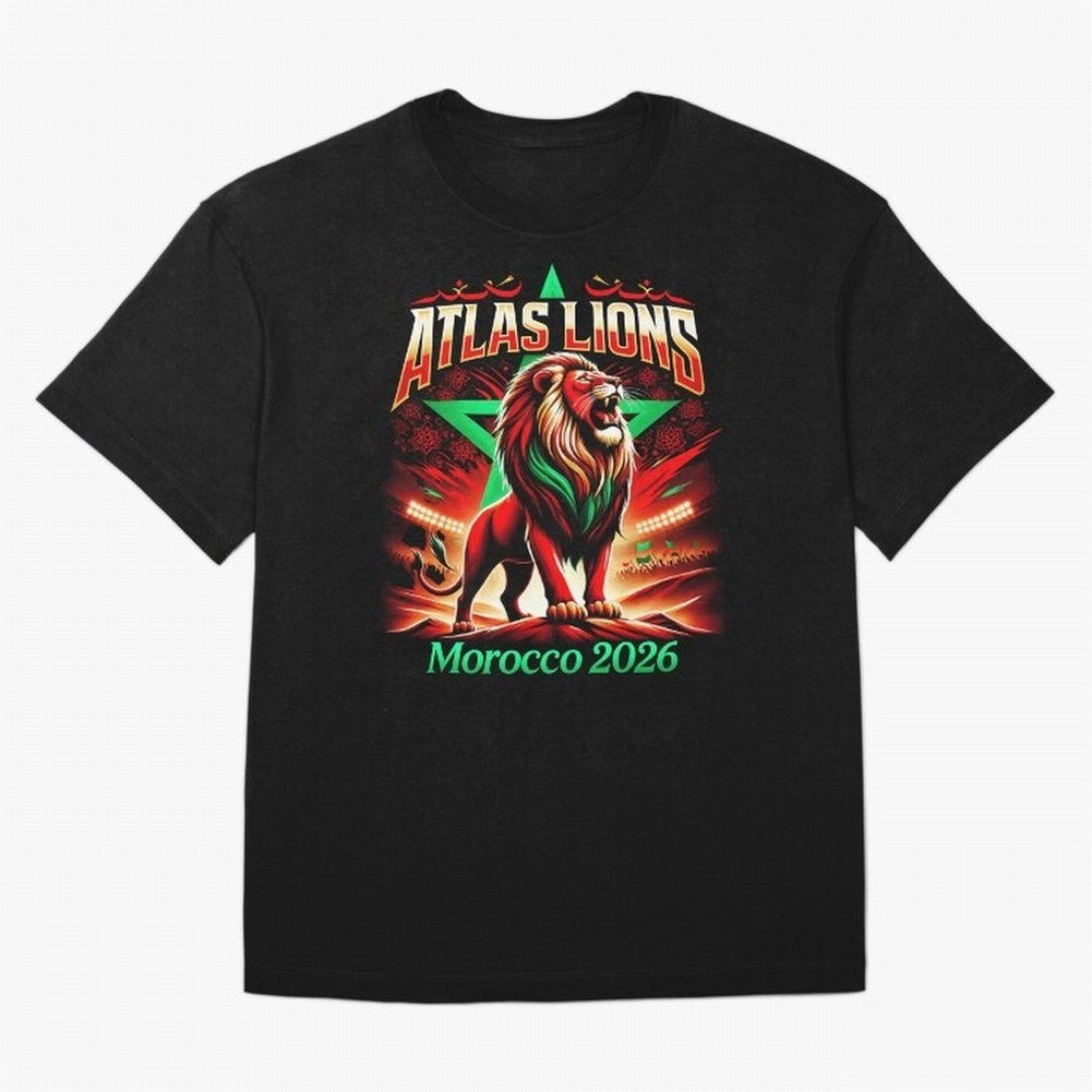 Morocco Football Fan Classic T-Shirt Remember FIFA World Cup 2026 for Fans of Mbappe and Neymar and England and Germany, Bringing Sports Nostalgia, International Competition, Famous Players and Unforgettable Victories; Built for Supporters Chasing
