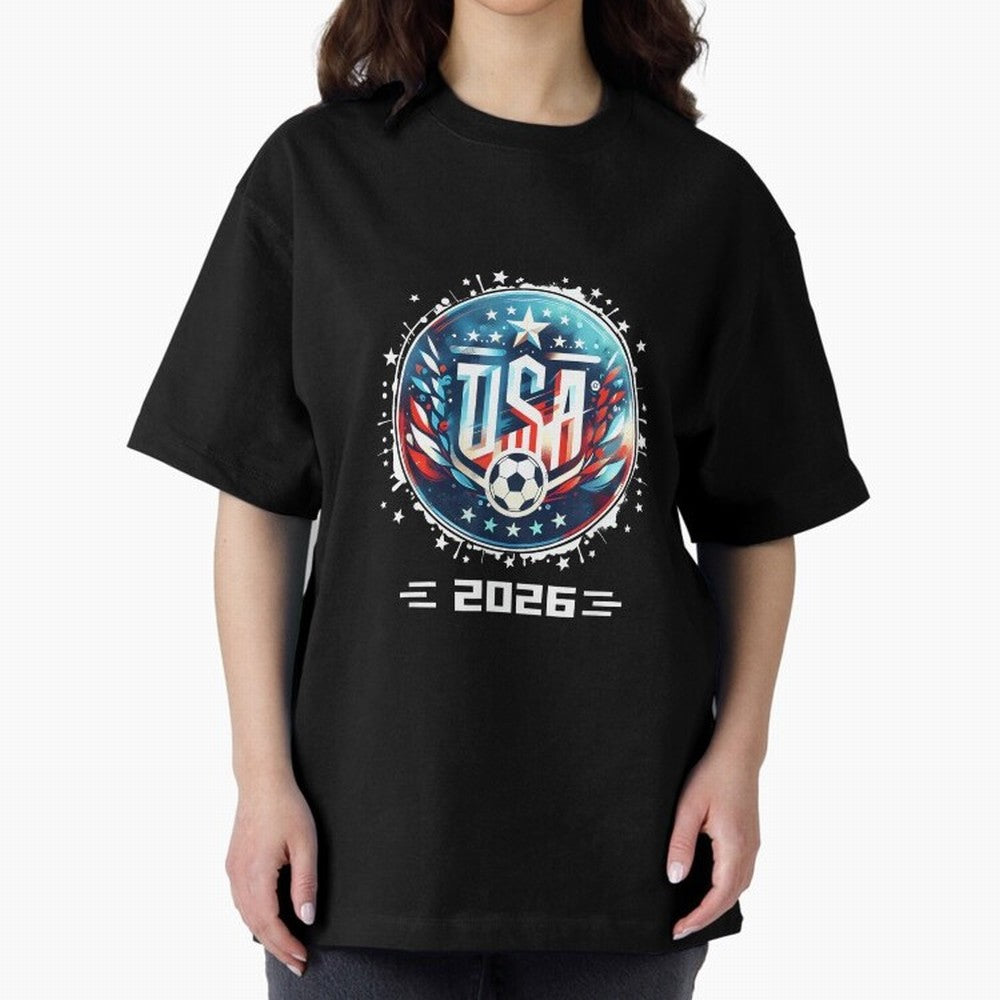 USA Player 2026 Boys Kids Men Women Teen USA 2026 Classic T-Shirt Carry the Colors and Pride of FIFA World Cup 2026 Centered on Messi, Neymar and Mbappe, France and Portugal Energy, Football Festival Excitement, Trophy Ambitions, Country Rivalries