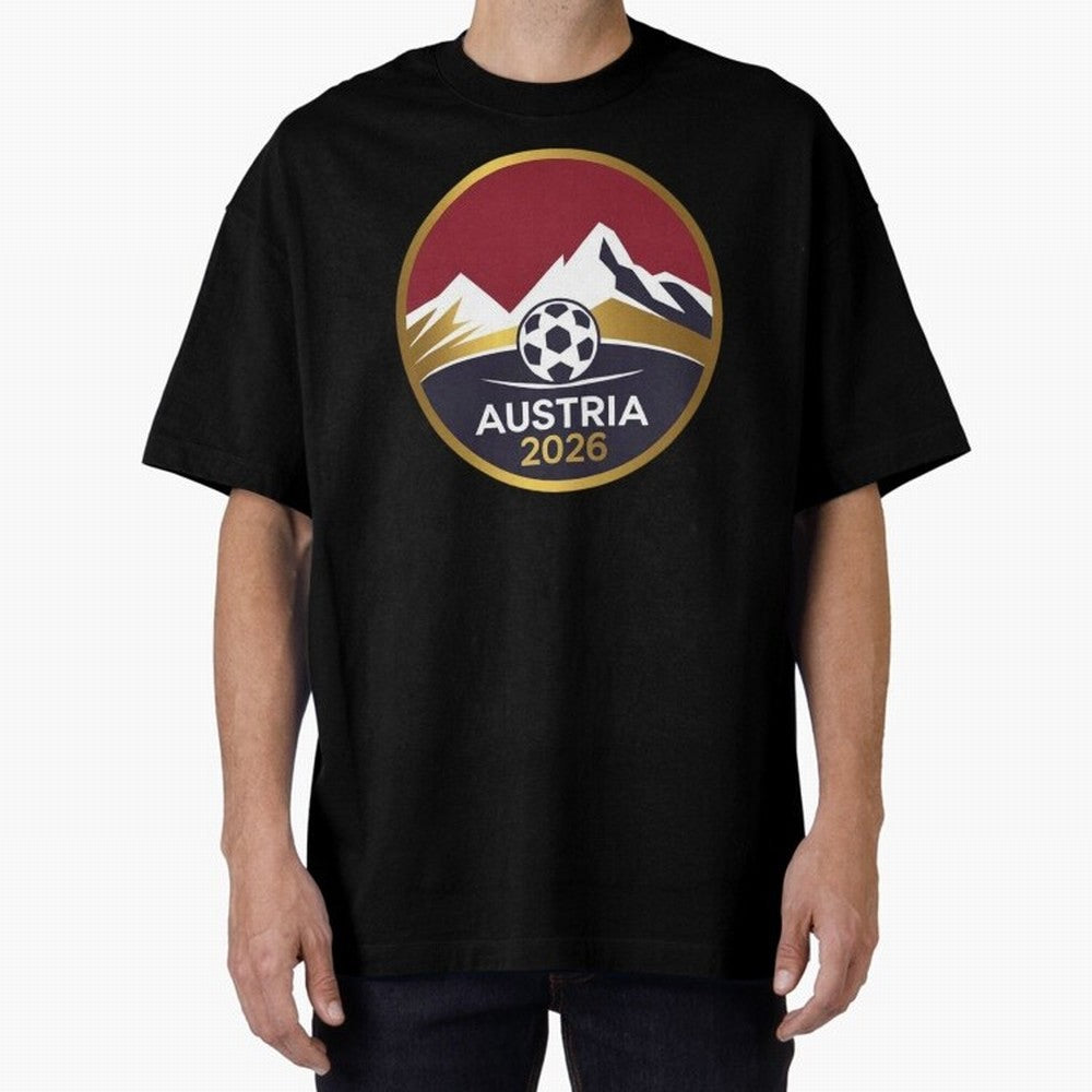 Austria 2026 Classic T-Shirt Carry the Colors and Pride of Global Football Passion for FIFA World Cup 2026 Group Stage, Centered on Messi, CR7 and Mbappe, Argentina, Vintage Soccer Flavor, Modern Football Stars, National Flags and Final Night