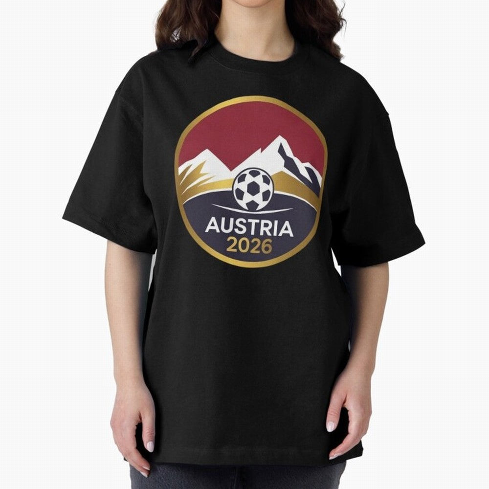 Austria 2026 Classic T-Shirt Carry the Colors and Pride of Global Football Passion for FIFA World Cup 2026 Group Stage, Centered on Messi, CR7 and Mbappe, Argentina, Vintage Soccer Flavor, Modern Football Stars, National Flags and Final Night