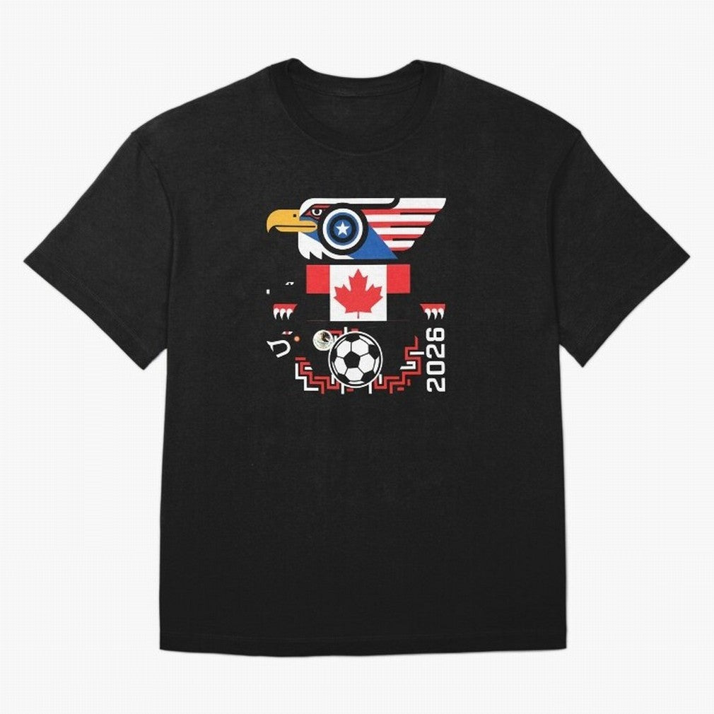 North America Spirit Cup 2026 T-Shirt_82734510 Classic T-Shirt Join Supporters Worldwide for Match Day Hype around FIFA World Cup 2026 USA Canada Mexico, Mbappe, Argentina and Brazil, Classic Soccer Heritage, Championship Pressure, Fan Loyalty and