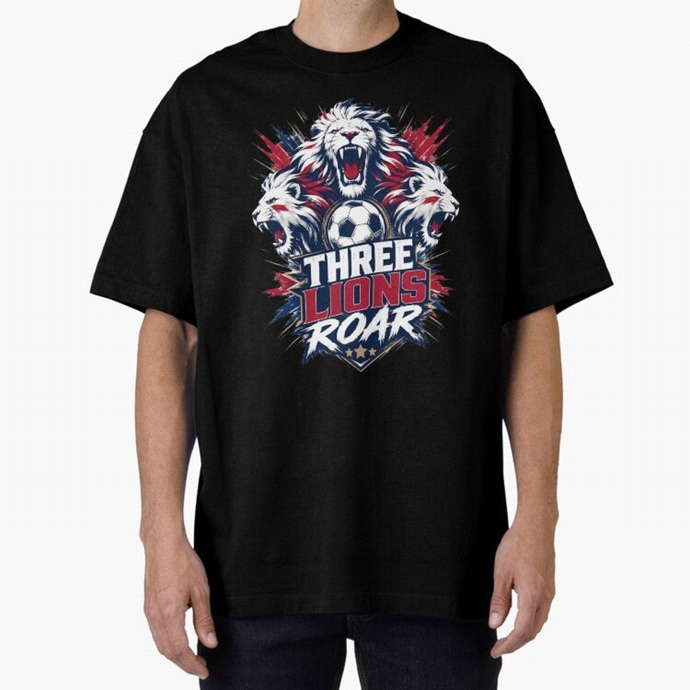 Three Lions Roar England World Cup 26 Tee Classic T-Shirt Live the Energy of Match Day Hype around FIFA World Cup 2026 Group Stage, Messi, Neymar and Mbappe, Portugal, Tournament Hype, Historic Matchups, Family Viewing Parties and Global Sports