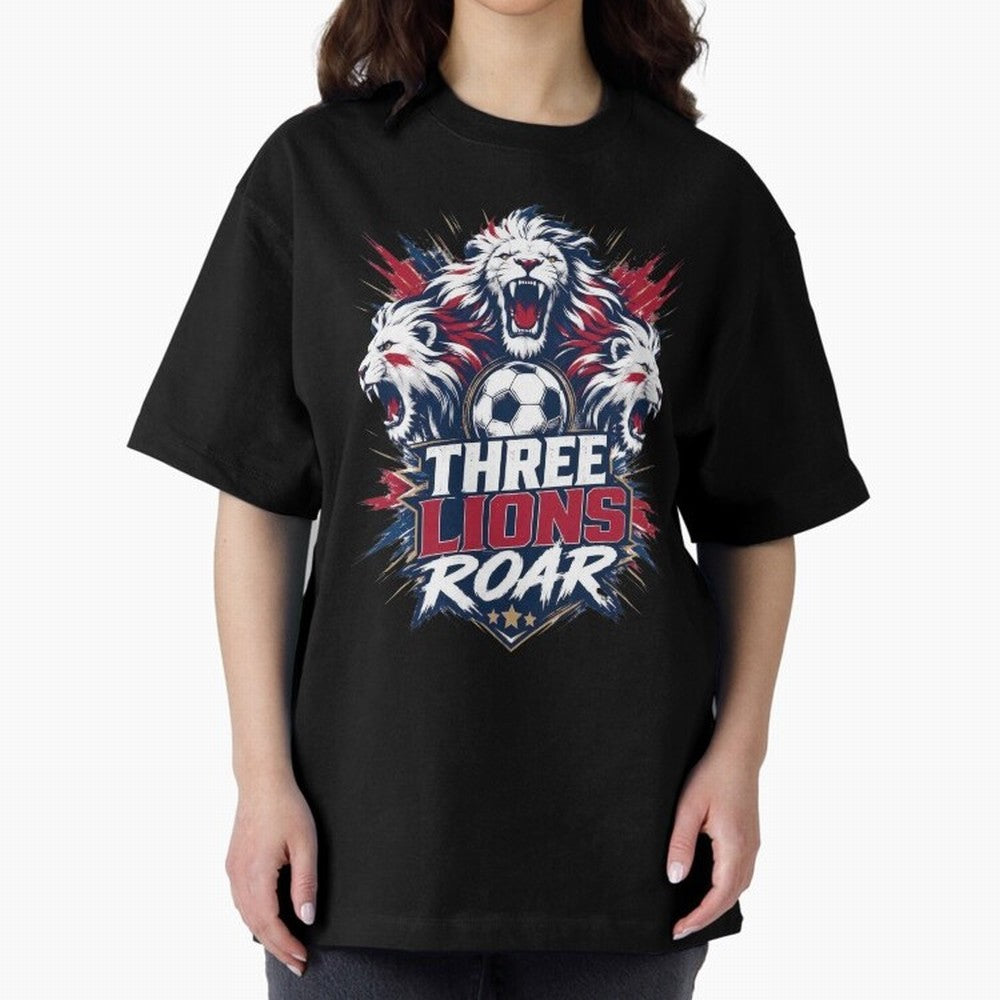 Three Lions Roar England World Cup 26 Tee Classic T-Shirt Live the Energy of Match Day Hype around FIFA World Cup 2026 Group Stage, Messi, Neymar and Mbappe, Portugal, Tournament Hype, Historic Matchups, Family Viewing Parties and Global Sports