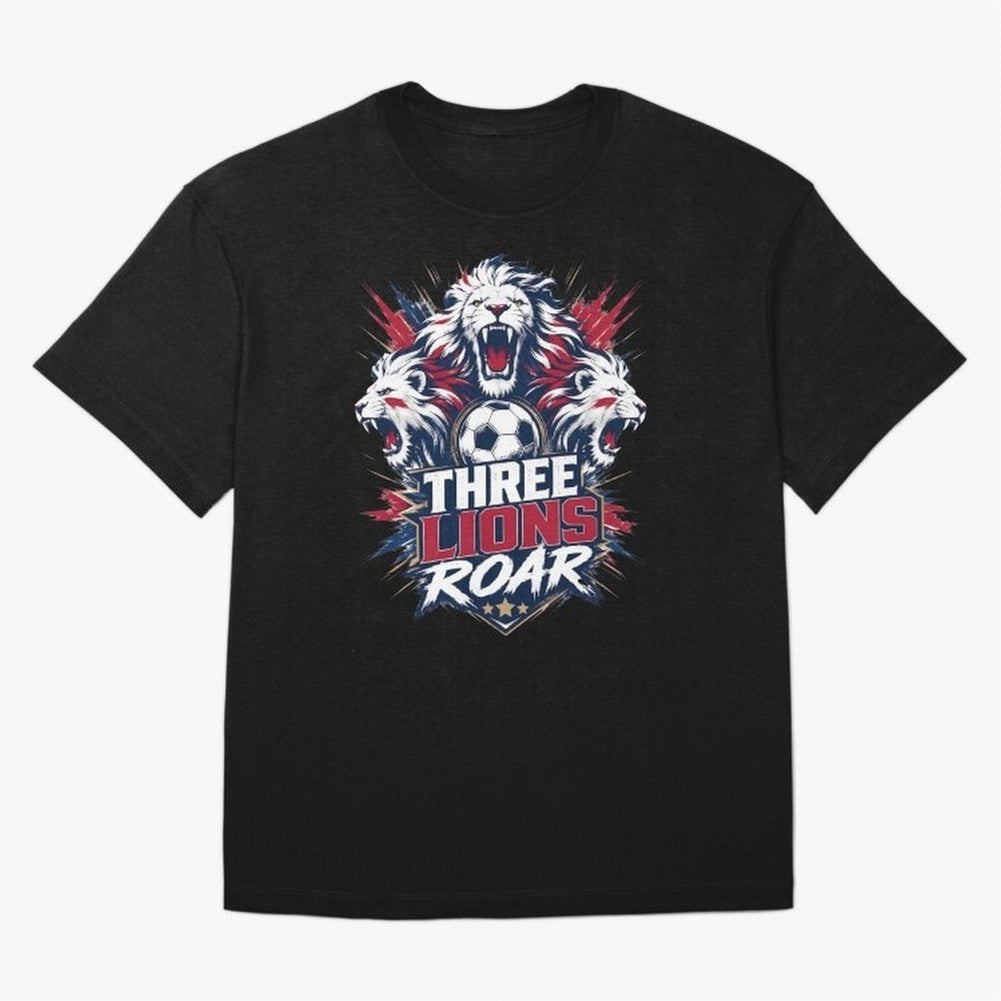 Three Lions Roar England World Cup 26 Tee Classic T-Shirt Live the Energy of Match Day Hype around FIFA World Cup 2026 Group Stage, Messi, Neymar and Mbappe, Portugal, Tournament Hype, Historic Matchups, Family Viewing Parties and Global Sports