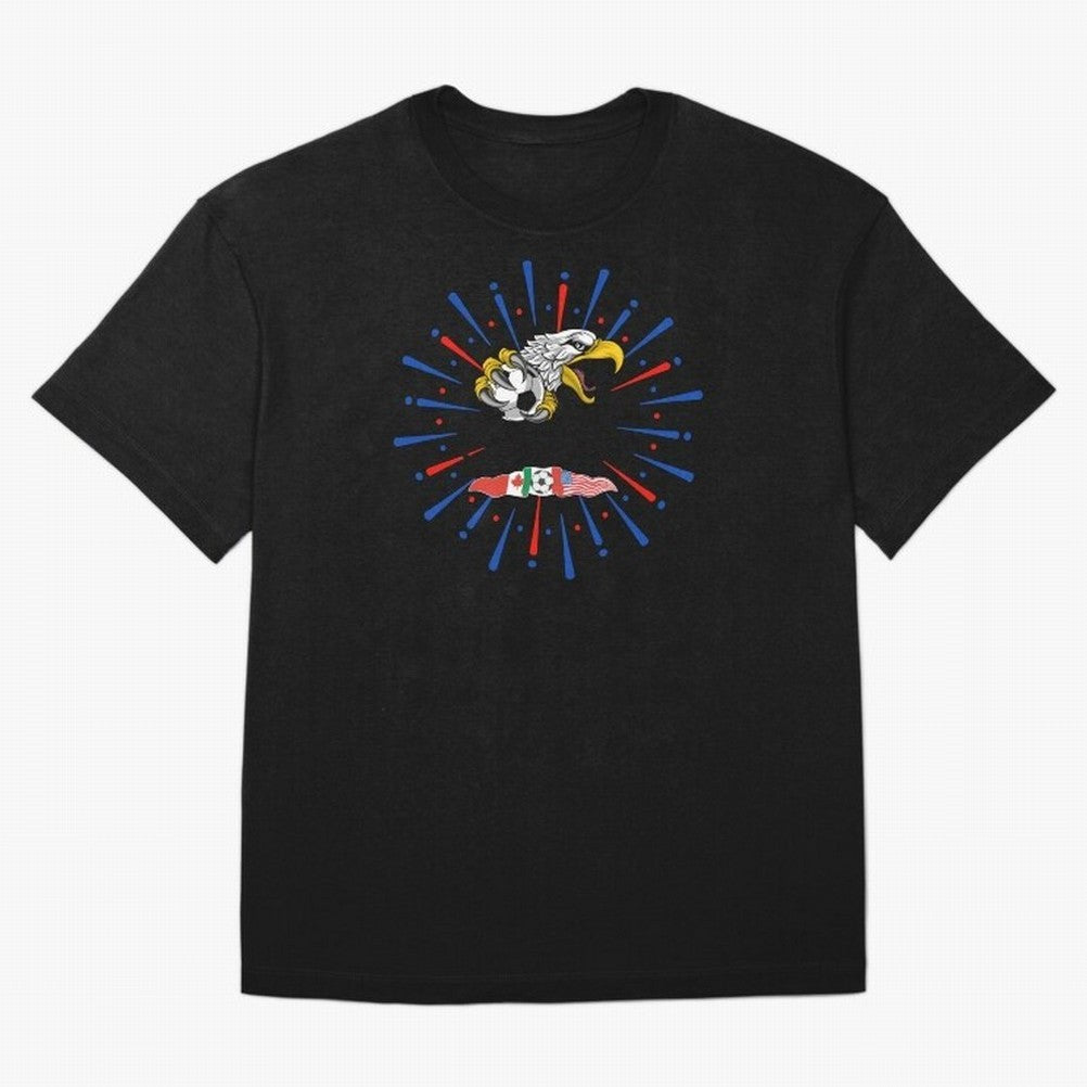 USA WC 2026 Classic T-Shirt Turn Football Passion into Global Football Passion for FIFA World Cup 2026 USA Canada Mexico, Built around Messi, Neymar and Mbappe, Portugal, Spain and Germany, Championship Spirit, Famous Goals, Roaring Crowds and