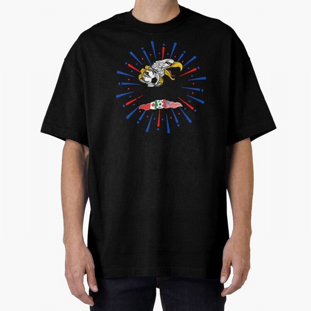 USA WC 2026 Classic T-Shirt Turn Football Passion into Global Football Passion for FIFA World Cup 2026 USA Canada Mexico, Built around Messi, Neymar and Mbappe, Portugal, Spain and Germany, Championship Spirit, Famous Goals, Roaring Crowds and