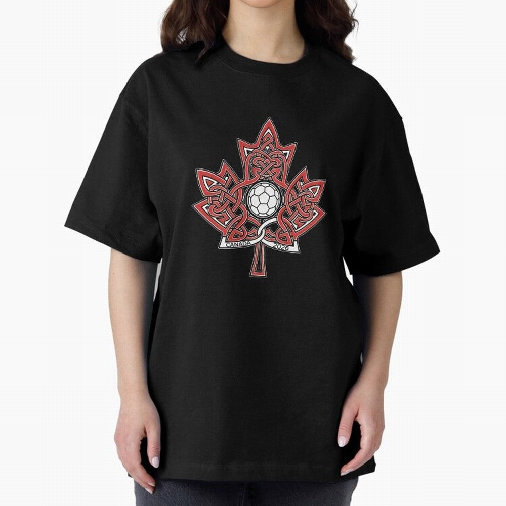 Interwoven Maple Leaf Canada Soccer 2026 T-Shirt_83135197 Classic T-Shirt Bring Retro Soccer Energy to Match Day Hype around FIFA World Cup 2026 USA Canada Mexico, Neymar, Spain and Netherlands, Sports Nostalgia, International Competition, Famous