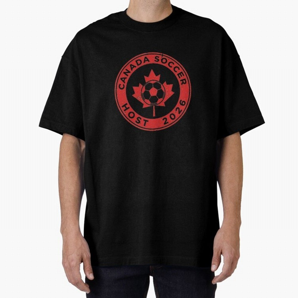 Canada Soccer Host 2026 Emblem Design T-Shirt_83133385 Classic T-Shirt Discover FIFA World Cup 2026 Group Stage Featuring Mbappe and Neymar, Netherlands Energy, Match Day Excitement, Supporter Culture, Golden Goals and Global Football Passion;