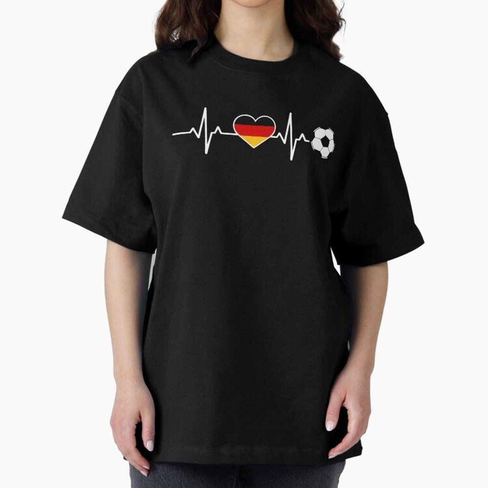 Germany Football Heartbeat | Deutschland Soccer Fan EKG Classic T-Shirt Bring Home FIFA World Cup 2026 Group Stage Spirit, with Portugal, Spain and Germany, Messi and Cristiano Ronaldo, Soccer Culture, Superstar Moments, National Team Dreams and