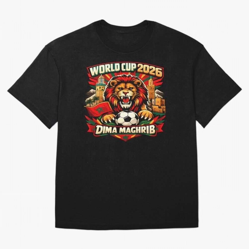 World Cup 2026, Dima Maghrib, June 13, 2026, We Are Morocco, Go Morocco, Morocco vs Brazil, Morocco World Cup 2026, World Morocco, Maghrib Classic T-Shirt Cheer through Every Moment of Global Football Passion for FIFA World Cup 2026 USA Canada