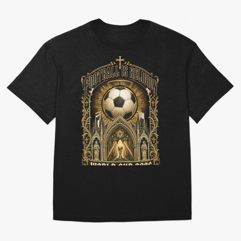 Football Is Religion World Cup 2026 Soccer T-Shirt Classic T-Shirt Create FIFA World Cup 2026 Group Stage for Fans of Messi and Netherlands, Bringing Game Day Rituals, Football Legends, Country Pride and the Road to the Final; Ideal for Football