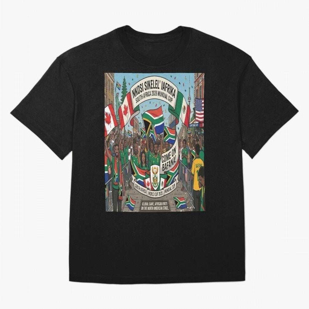 Soiuth Africa Classic T-Shirt Celebrate the Magic of FIFA World Cup 2026 Group Stage Spirit, Made for Brazil, Portugal and Argentina, Messi, Neymar and Mbappe, Stadium Memories, Football Loyalty, International Chants and Championship Tradition;