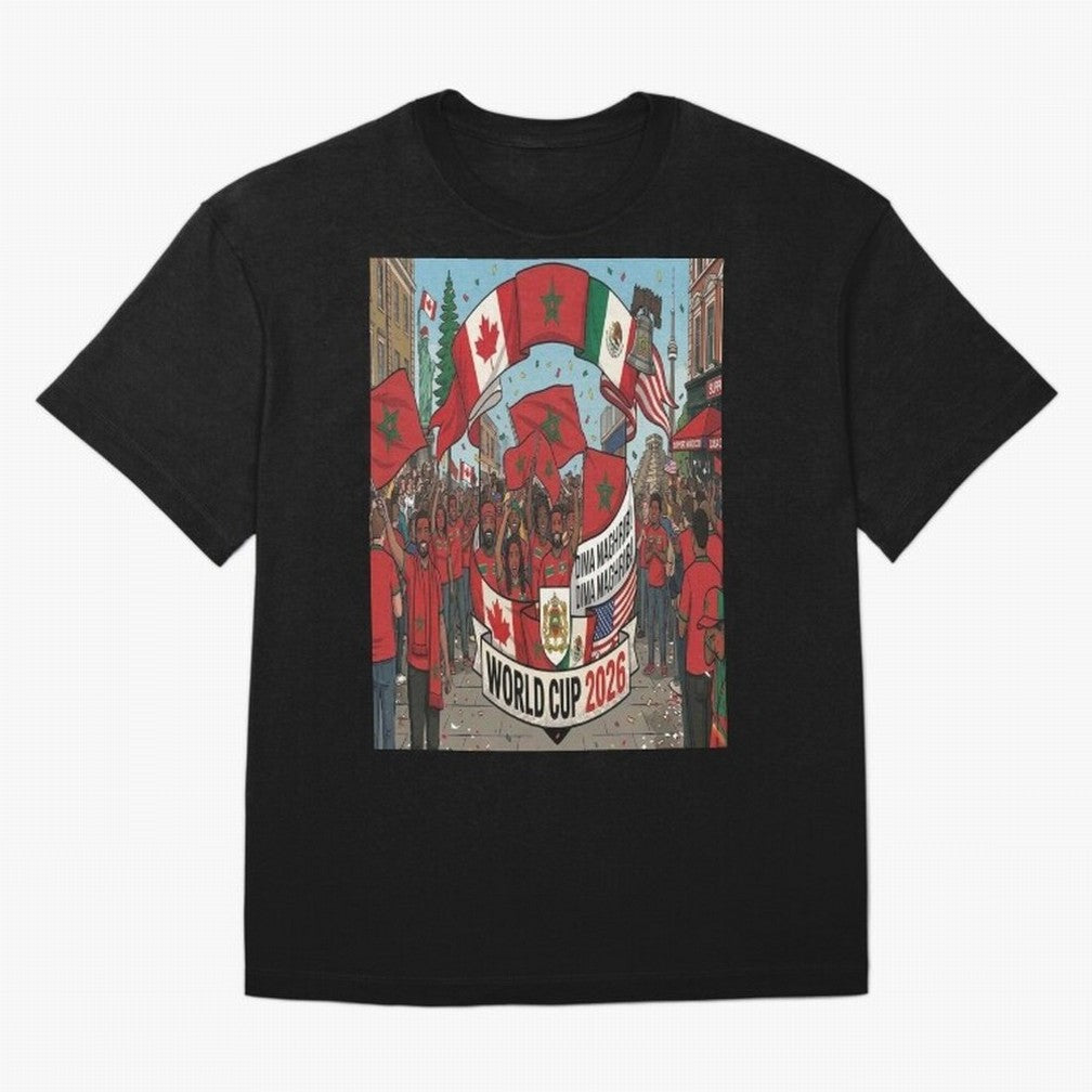 Morocco World Cup 2026 Classic T-Shirt Share the Excitement of FIFA World Cup 2026 for Fans of Messi, Neymar and Mbappe and Portugal, Bringing Goal Celebration Energy, Supporter Heritage, Football Icons and Worldwide Tournament Joy; Ideal for