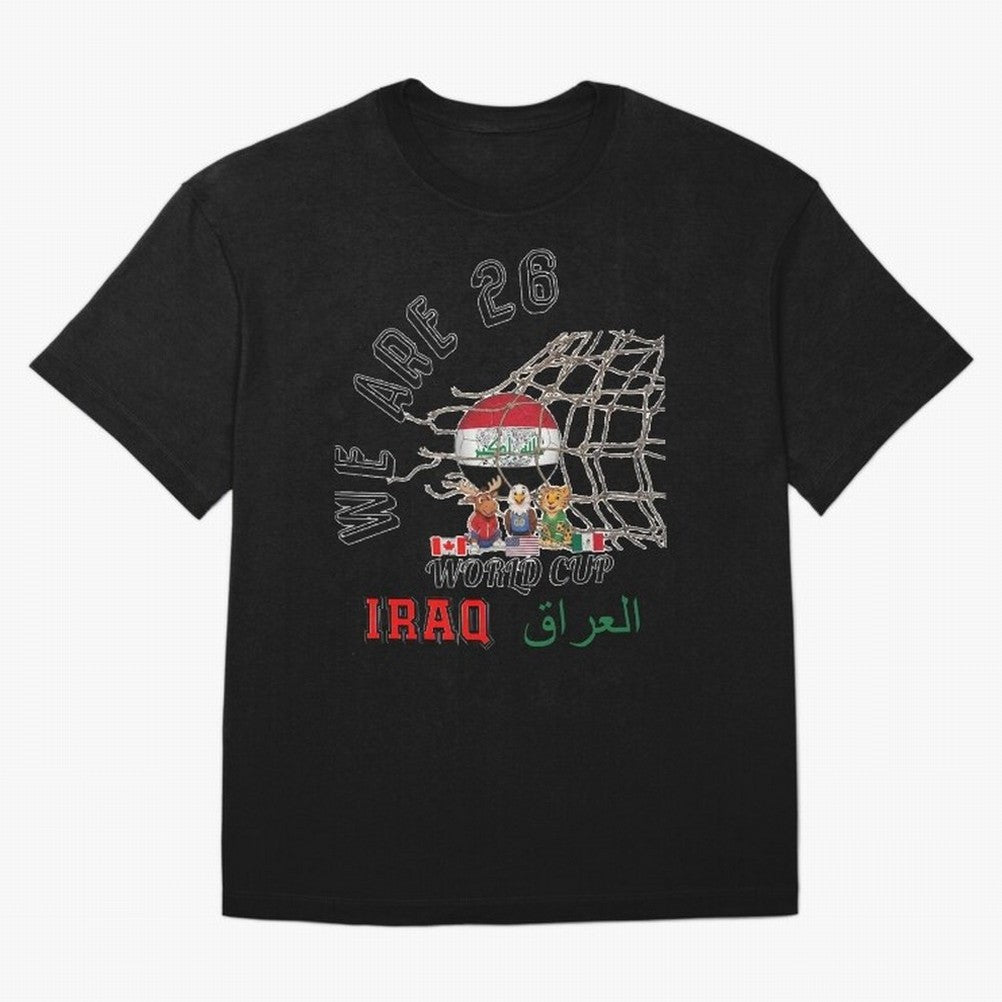 World cup 26 - Iraq Classic T-Shirt Bring World Football Passion into FIFA World Cup 2026 USA Canada Mexico for Fans of Messi and Cristiano Ronaldo and Portugal, Spain and Germany, Bringing Fan Favorite Moments, National Team Passion, Big Match