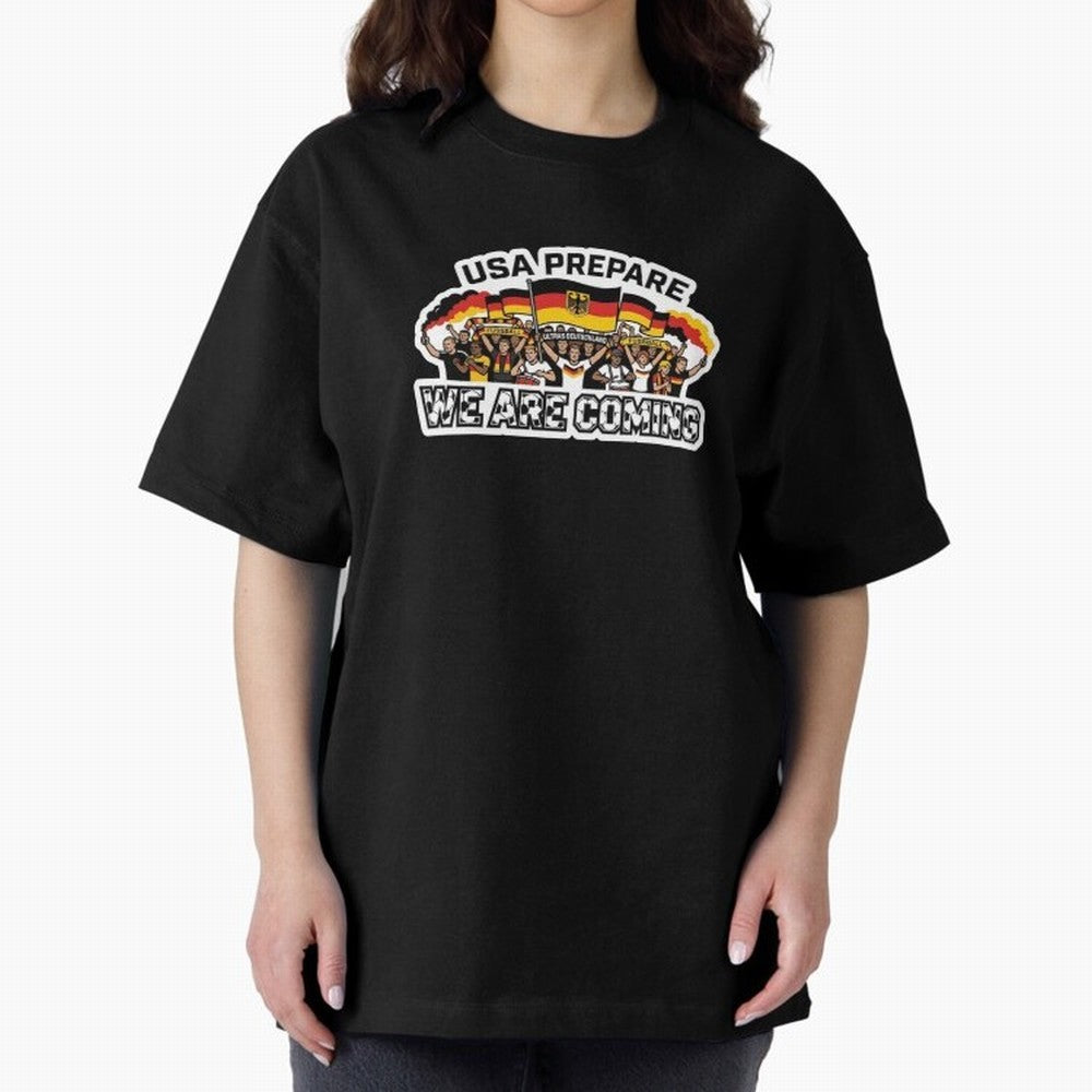Germany Soccer Fans 2026 Sticker We Are Coming Classic T-Shirt Feel International Energy from the FIFA World Cup 2026 Journey through Mbappe and Neymar Highlights, Netherlands Pride, Football Festival Excitement, Trophy Ambitions, Country Rivalries