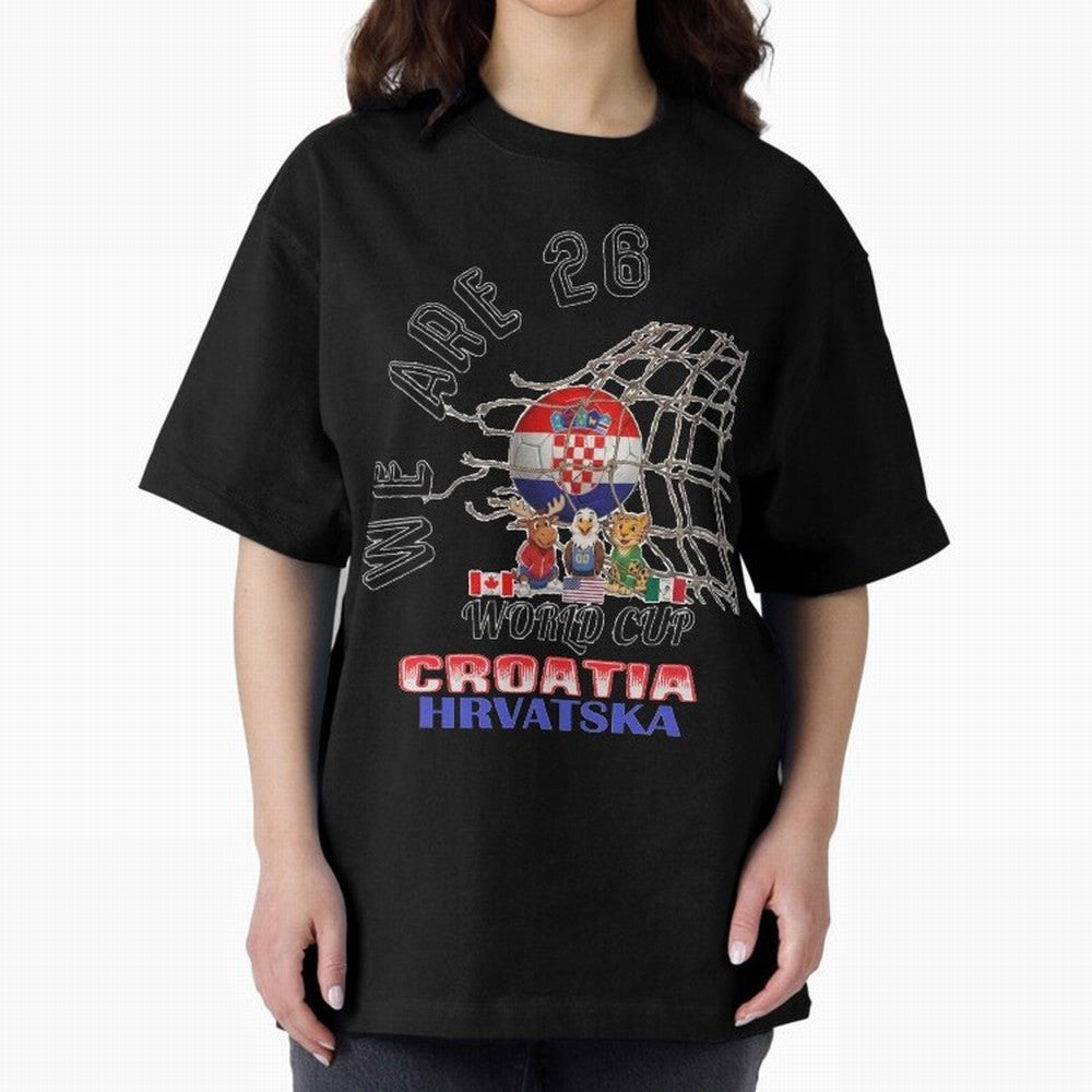World cup 26 - Croatia Classic T-Shirt Represent the Passion of FIFA World Cup 2026 USA Canada Mexico Spirit, Driven by France, Messi, Football History, Final Match Energy, Crowd Noise and Once in a Lifetime Moments; Perfect for Fans, Collectors,