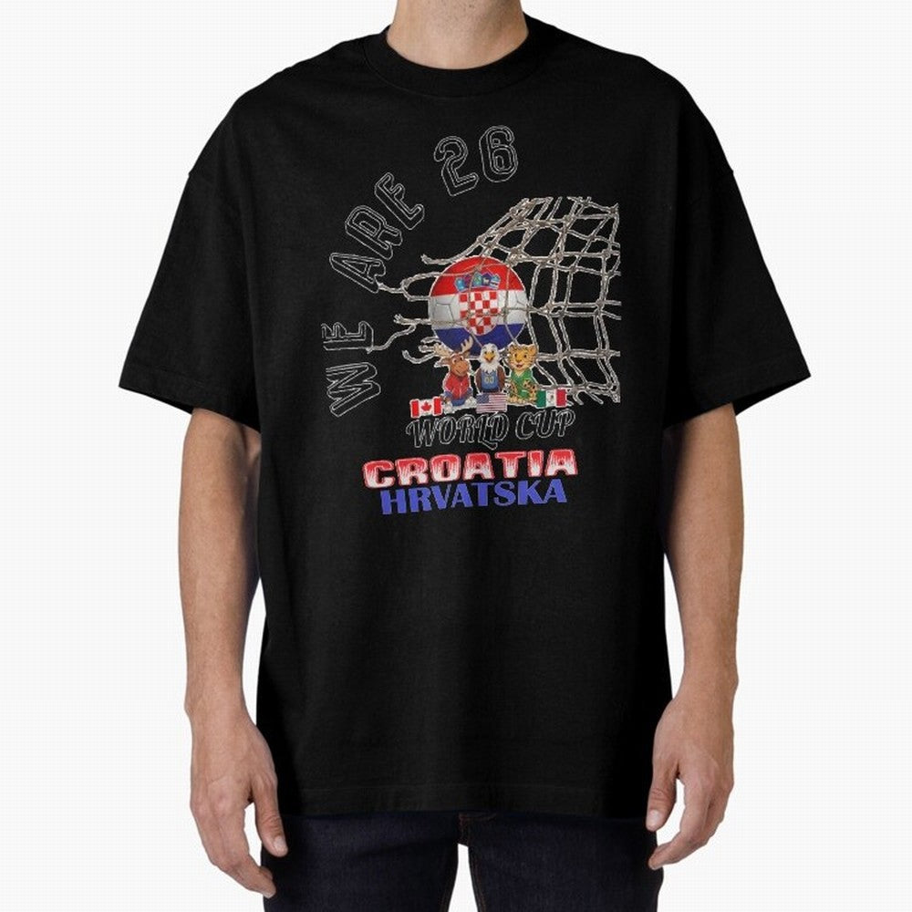 World cup 26 - Croatia Classic T-Shirt Represent the Passion of FIFA World Cup 2026 USA Canada Mexico Spirit, Driven by France, Messi, Football History, Final Match Energy, Crowd Noise and Once in a Lifetime Moments; Perfect for Fans, Collectors,