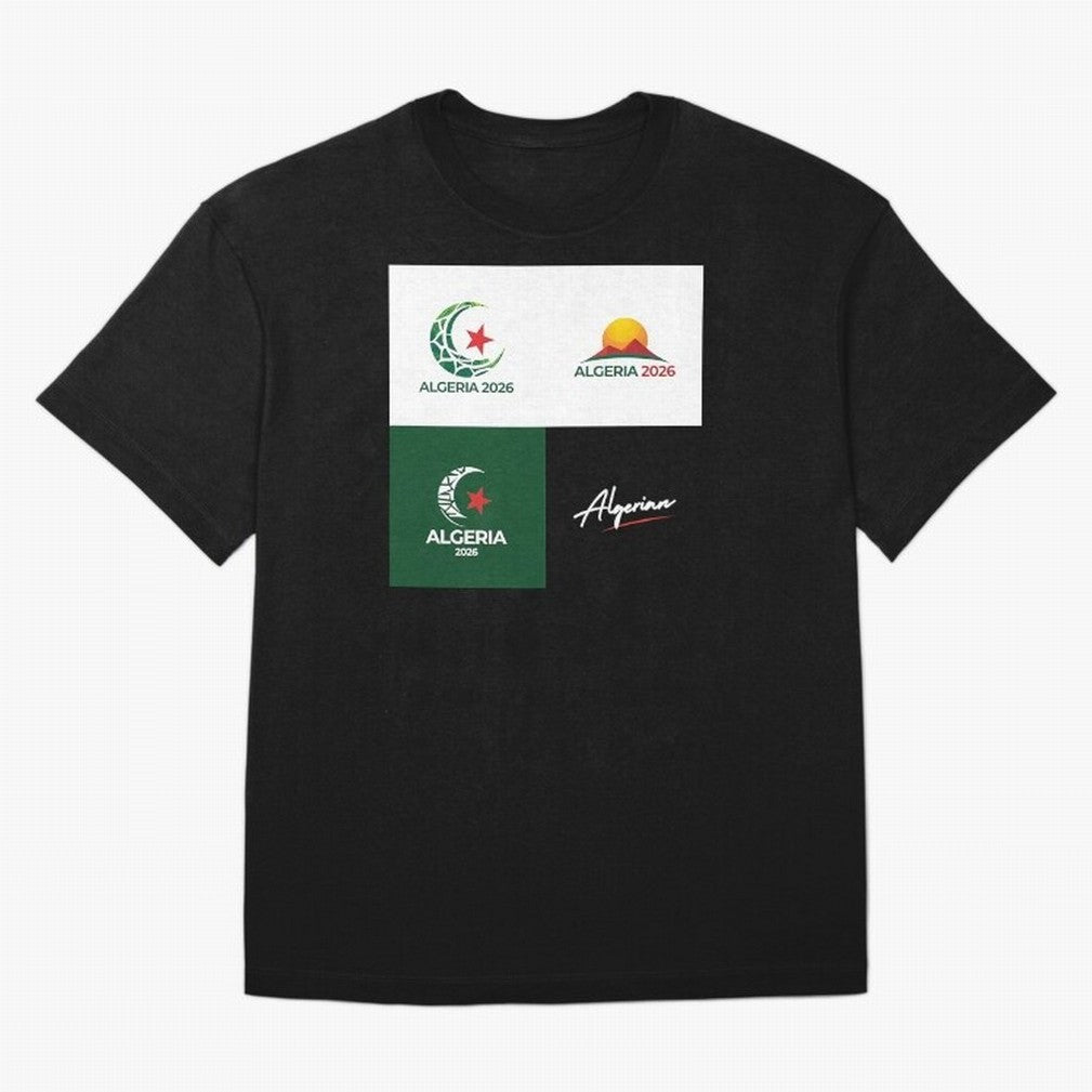 Algeria WC 2026 Classic T-Shirt Show Your Love for Match Day Hype around FIFA World Cup 2026 Group Stage, Haaland, Brazil, Portugal and Argentina, Championship Spirit, Famous Goals, Roaring Crowds and International Football Unity; Perfect for