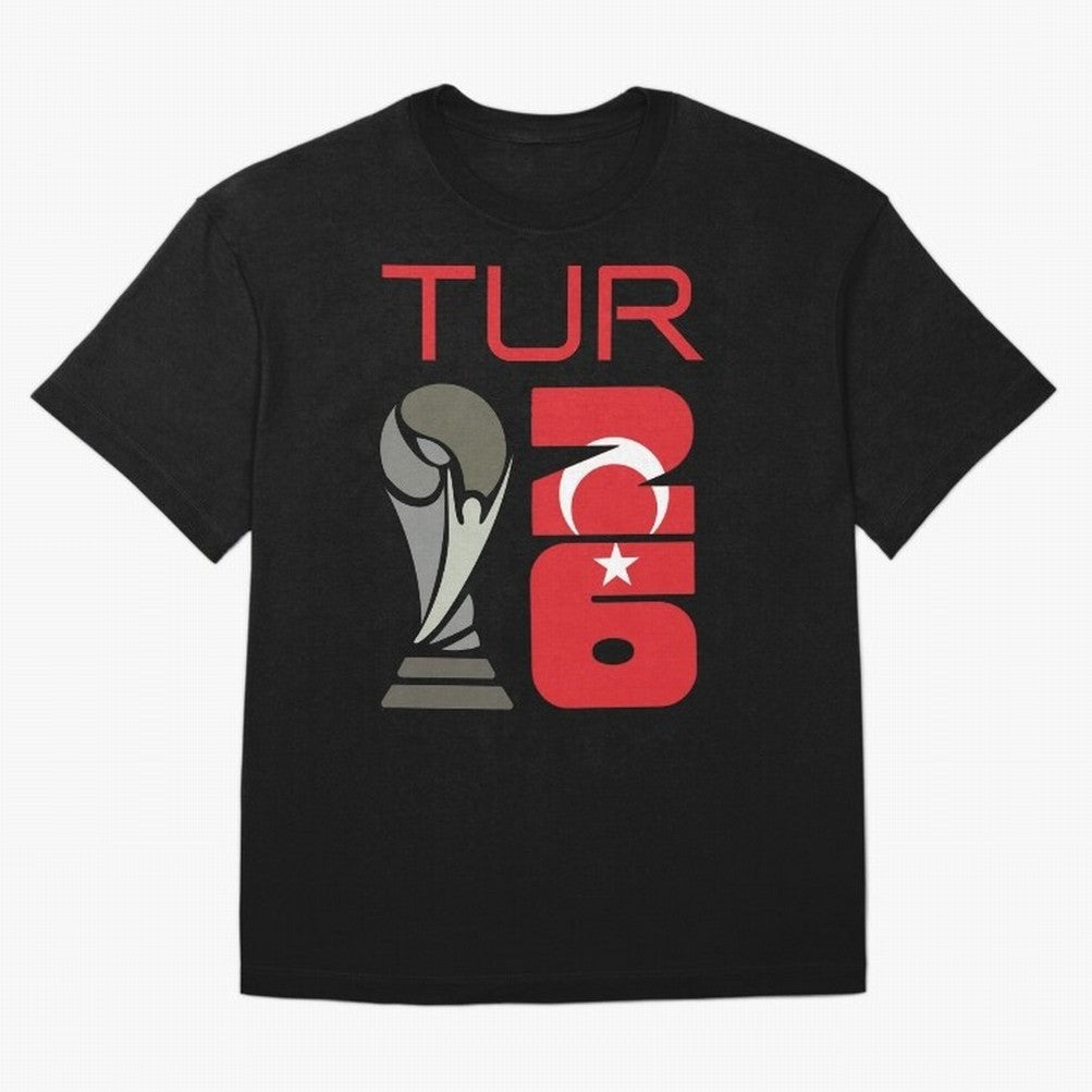 Turkey 2026 Soccer World Cup Trophy Turkish Flag Design Classic T-Shirt Relive Legendary Nights from FIFA World Cup 2026 for Fans of Messi, Neymar and Mbappe and Netherlands, Bringing Sports Nostalgia, International Competition, Famous Players and