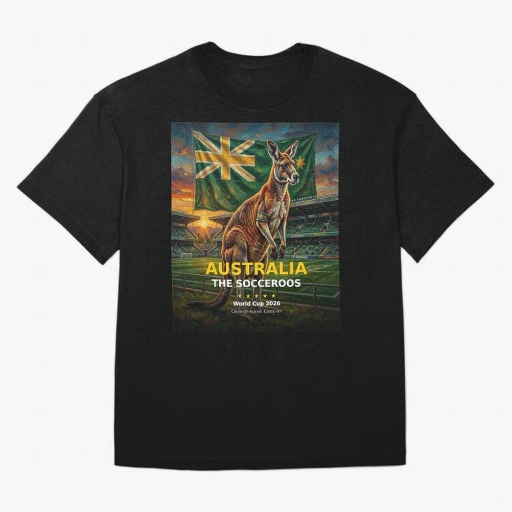 Australia Socceroos - World Cup 2026 Soccer Fan Tee Classic T-Shirt Show Your Tournament Heart for FIFA World Cup 2026 Group Stage Spirit, Connected to Spain and Netherlands, Cristiano Ronaldo, Fan Favorite Moments, National Team Passion, Big Match
