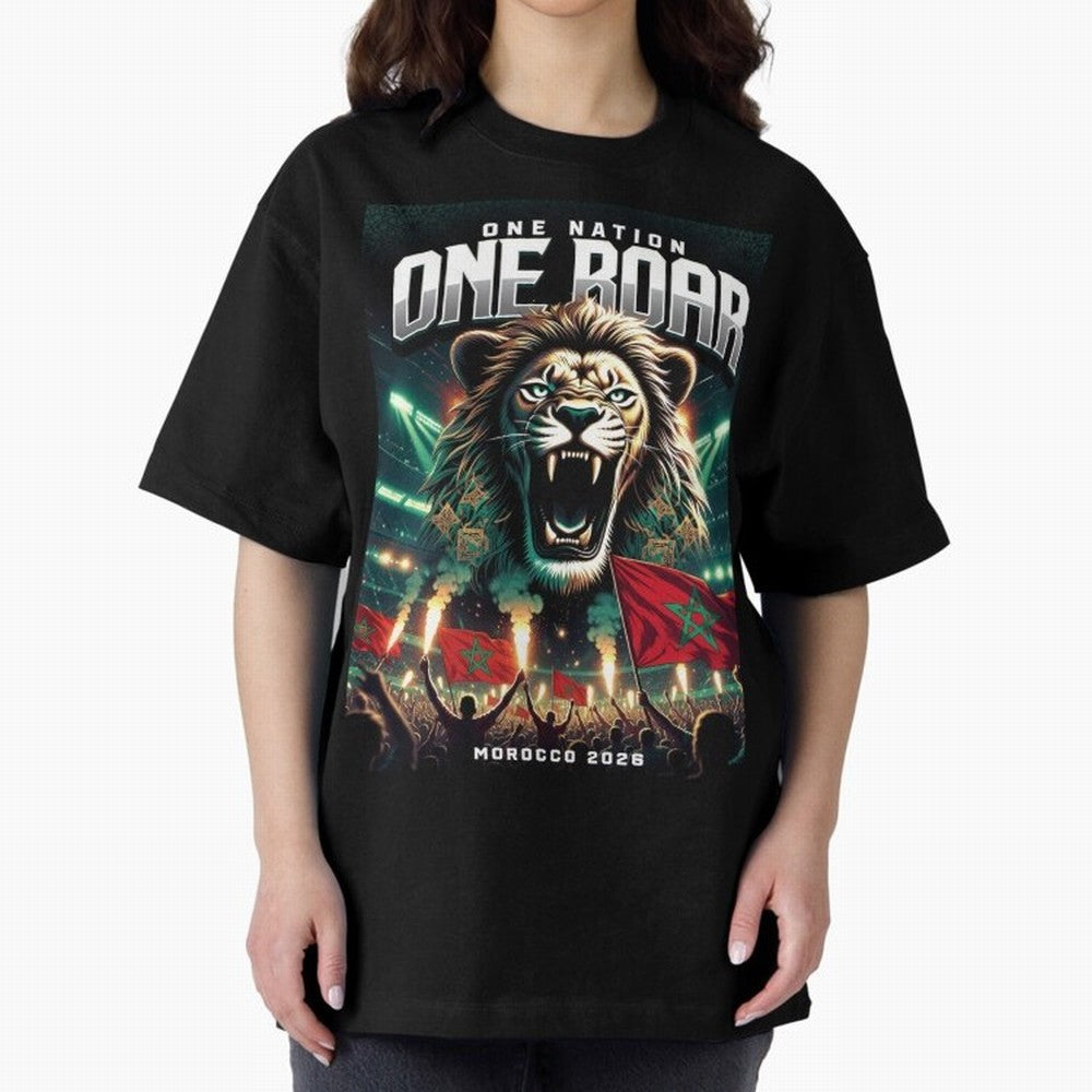 Morocco Football Team - One Nation, One Roar Classic T-Shirt Step into FIFA World Cup 2026 USA Canada Mexico for Fans of Mbappe and England, Bringing Goal Celebration Energy, Supporter Heritage, Football Icons and Worldwide Tournament Joy; Ideal