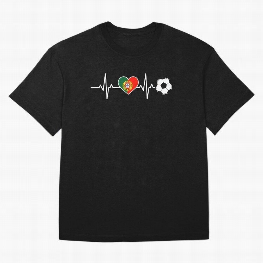 Portugal Football Heartbeat | Sele??o Das Quinas Soccer Fan Classic T-Shirt Join the Global Buzz around Global Football Passion for FIFA World Cup 2026 USA Canada Mexico, Made for CR7 and Messi, France, Fan Favorite Moments, National Team Passion,
