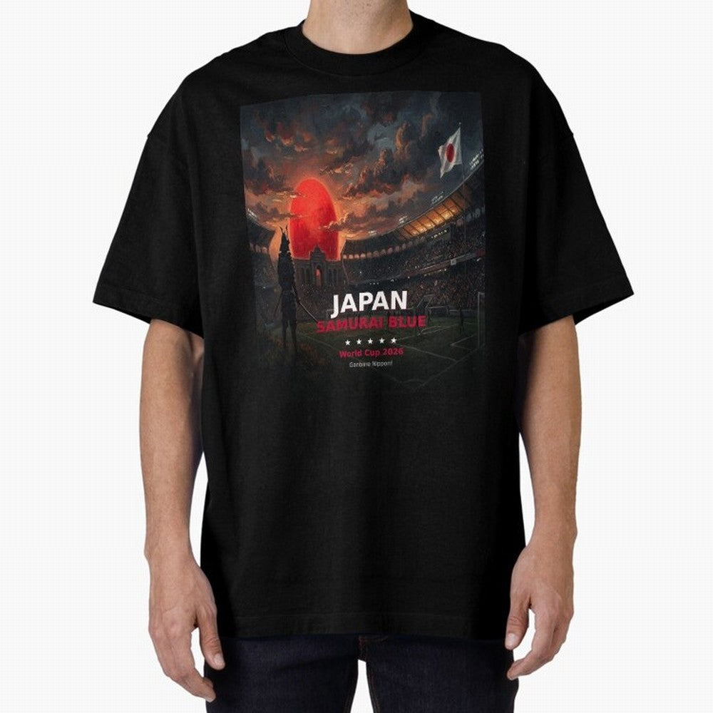 Japan Samurai Blue - World Cup 2026 Soccer Fan Tee Classic T-Shirt Honor the Beautiful Game during Global Football Passion for FIFA World Cup 2026, Inspired by Haaland and Mbappe, Portugal, Worldwide Fan Energy, Dramatic Goals, Stadium Lights and