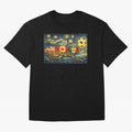 North America Soccer Starry Night Dreamy and Swirls Inspired from Van Gogh Classic T-Shirt Carry FIFA World Cup 2026 Group Stage for Fans of Neymar, Haaland and Cristiano Ronaldo and England and Germany, Bringing Football Passion, Legendary